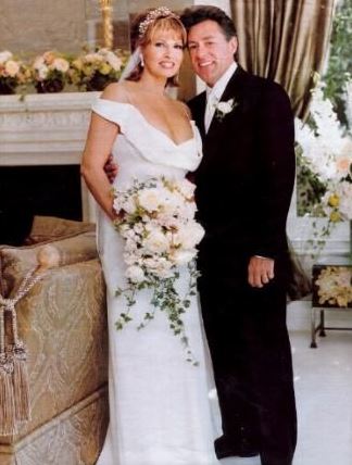 Richie Palmer with his ex-wife Raquel Welch on their wedding day